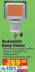 DEDANTÖRLÜ KAMP SOBASI DEDANTÖRLÜ KAMP SOBASI